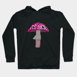 Kawaii Magenta Mushroom Hoodie